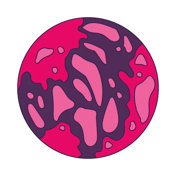 Sci Planet Icon Vector Illustration — 스톡 벡터