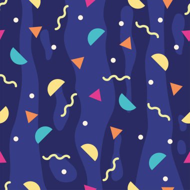 Modern tasarım model vektör illüstrasyonuna sahip renkli arkaplan