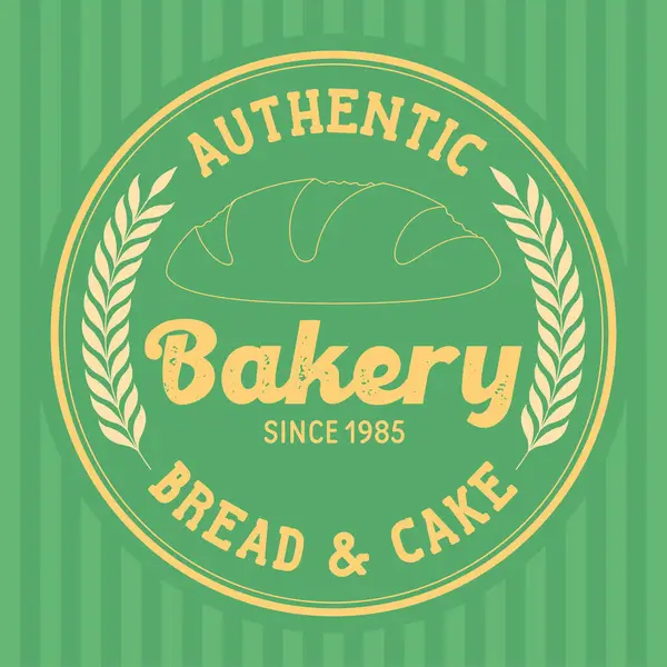 Isolated Retro High Quality Premium Bakery Badge Bread Sketch Vector — Stock Vector