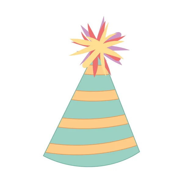 Isolated Colored Party Hat Icon Vector Illustration — Stockvektor