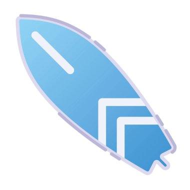 İzole edilmiş renkli sörf tahtası spor simgesi Vektör illüstrasyonu