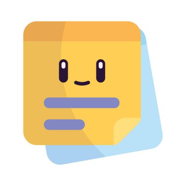 İzole edilmiş şirin etiket ofis simgesi Vektör illüstrasyonuName