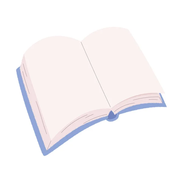 Geïsoleerde Gekleurde Open Boek Schets Icoon Vector Illustratie — Stockvector