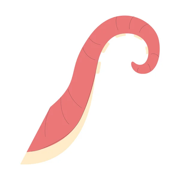 Isolé Couleur Pieuvre Tentacule Croquis Icône Illustration Vectorielle — Image vectorielle