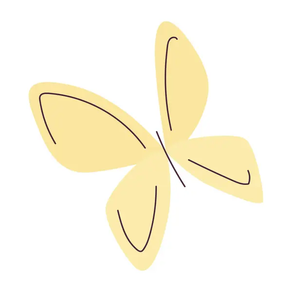 Isolierte Farbige Schmetterling Skizze Symbol Vector Illustration — Stockvektor