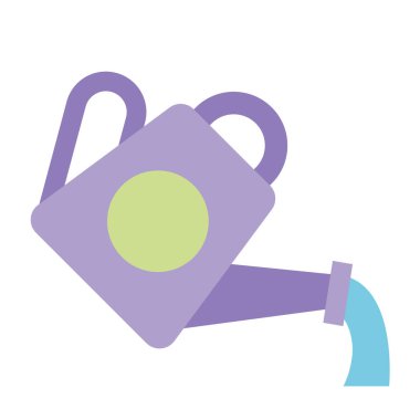 Renkli bahçe sulama kutusu ikon vektör illüstrasyonuName