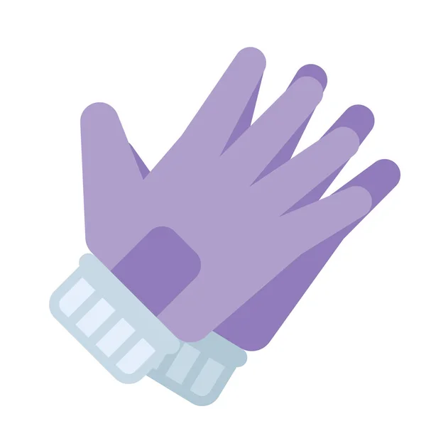 Geïsoleerde Gekleurde Tuinieren Handschoenen Icoon Vector Illustratie — Stockvector