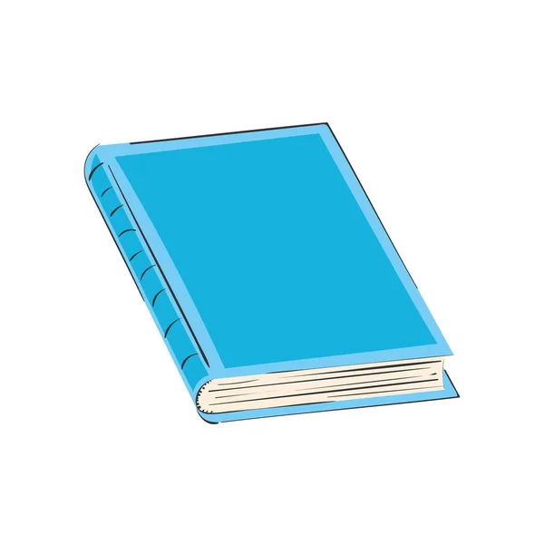 Isolierte Farbige Buch Schule Versorgung Symbol Vector Illustration — Stockvektor