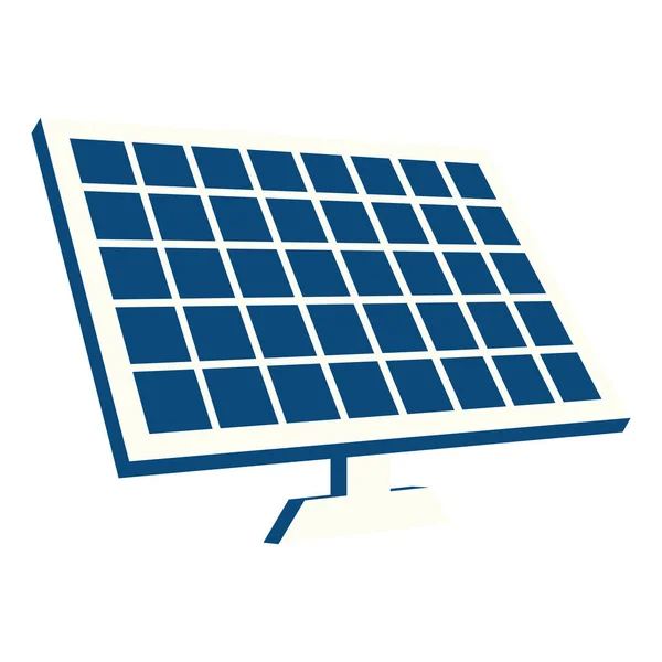 Izolowany Panel Słoneczny Ikona Stylu Wektor Ilustracji — Wektor stockowy
