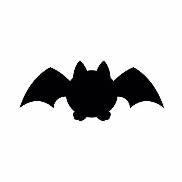 Isolated Bat Silhouette Halloween Icon Vector Illustration — Stock Vector
