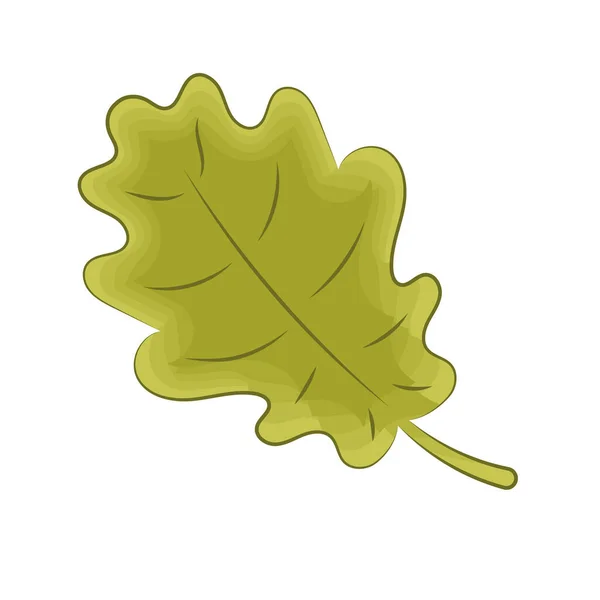 Isolierte Farbige Herbst Saisonale Blatt Skizze Symbol Vector Illustration — Stockvektor