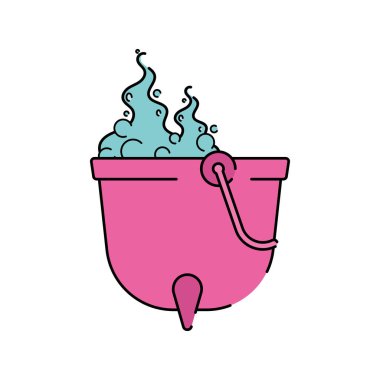 İzole cadılar bayramı cadı kazanı simgesi Vektör illüstrasyonuName