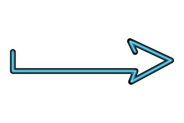 Neon Arrow poster Vektörü illüstrasyonu