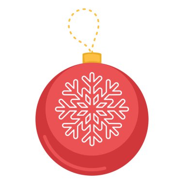 Renkli noel balosu taslak ikonu Vektör illüstrasyonu