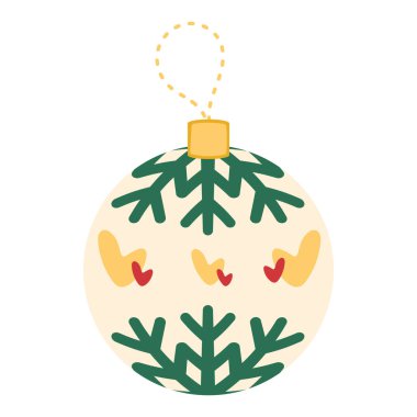 Renkli noel balosu taslak ikonu Vektör illüstrasyonu