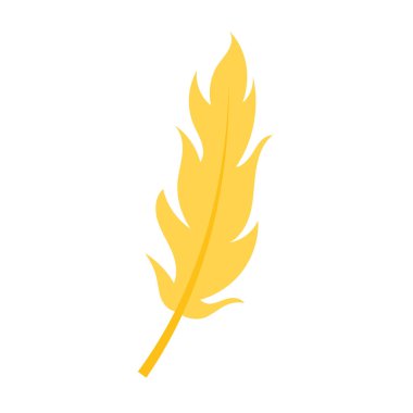 Renkli kuş tüyü dekoratif nesne Vektör çizimi