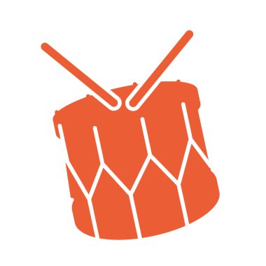 Geleneksel Brezilya davul perküsyon enstrümanı Vektör illüstrasyonu