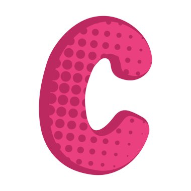 3B dekore edilmiş harf Vektör illüstrasyonuName