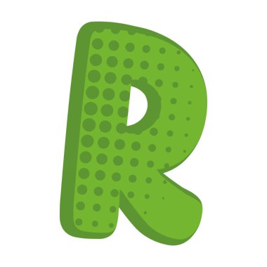 3B dekore edilmiş harf Vektör illüstrasyonuName