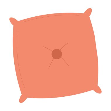 İzole edilmiş renkli yastık simgesi Vektör illüstrasyonu