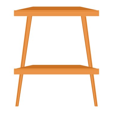 Yan tablo simgesi Ev dekorasyonu Vektör illüstrasyonuName