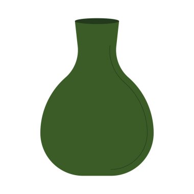 İzole vazo ikonu Ev dekorasyonu Vektör illüstrasyonuName