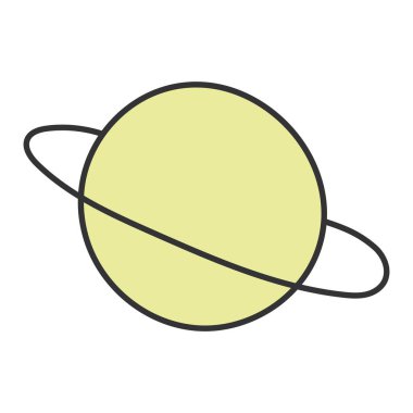 Gezegen çizim simgesi El Çizim Vektörü illüstrasyonu