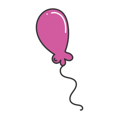 Balon çizim simgesi El Çizim Vektörü illüstrasyonu