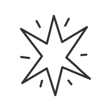 Yıldız taslak simgesi El Çizim Vektörü illüstrasyonu