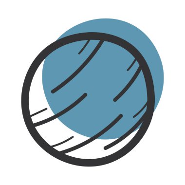 Top taslak simgesi El Çizim Vektörü illüstrasyonu