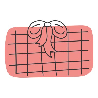 Renkli hediye kutusu çizim simgesi El Çizim Vektörü illüstrasyonu