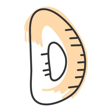 Alfabe harfi taslak simgesi El Çizim Vektörü illüstrasyonuName