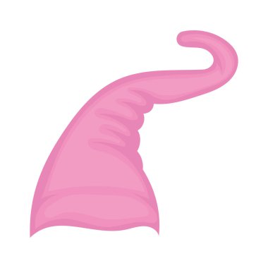 Geleneksel bahçe cücesi şapka simgesi Vektör illüstrasyonu