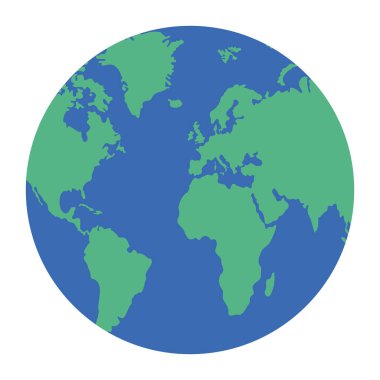 Yeryüzü ikon vektör illüstrasyonu