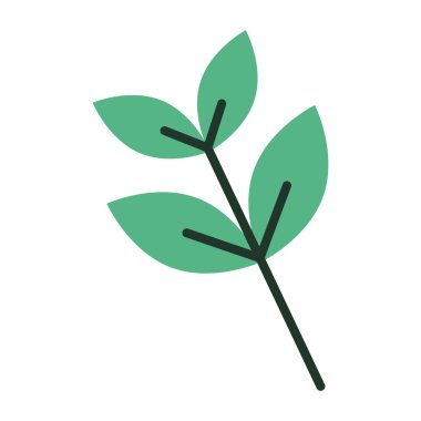 Geometrik yaprak simgesi Ortam Vektörü illüstrasyonu