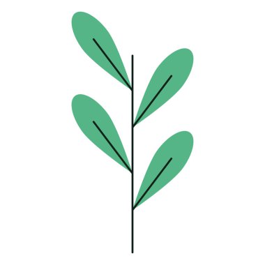 Geometrik yaprak simgesi Ortam Vektörü illüstrasyonu