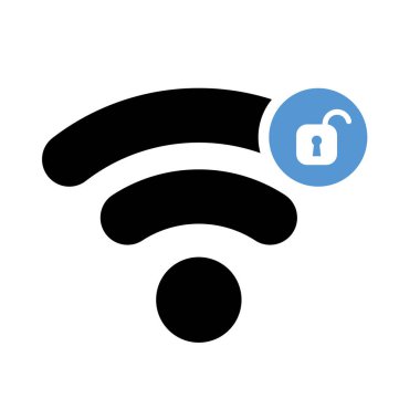Wifi durum ikonu Vektör illüstrasyonu