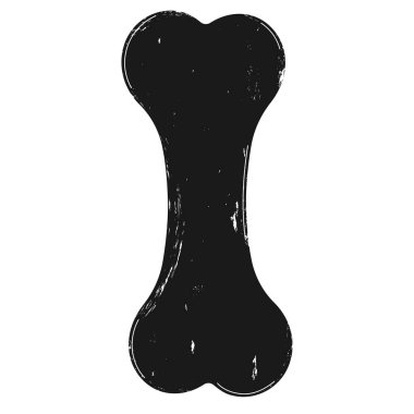 İğrenç desenli, ürkütücü ve ürkütücü dekorasyonlar için mükemmel bir kara cadılar bayramı kemiği. Vektör illüstrasyonu