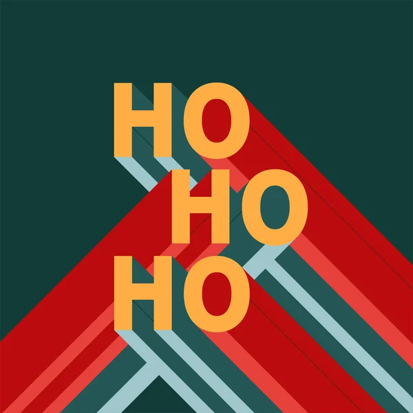 Рождественская Фотография Баухауса Абстрактный Текст Зеленом Фоне — стоковый вектор