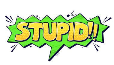 Küfür renk baloncukları aptal.