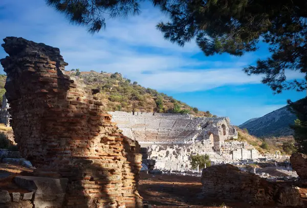 Staré Město Efezu Zmir Seluk Jedno Starobylých Měst Turecku Které — Stock fotografie