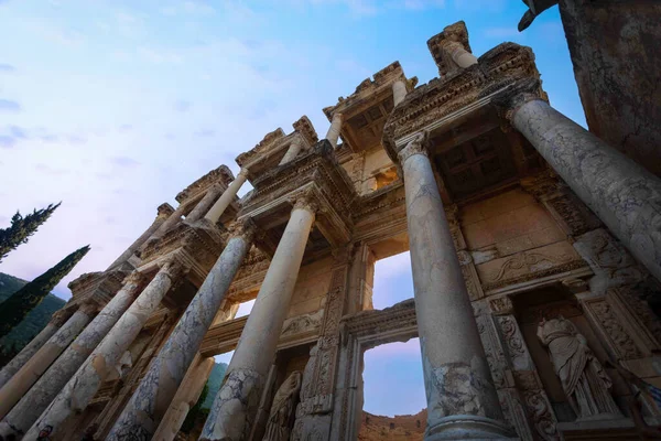 Gamlebyen Ephesus Seluk Det Gamle Byene Tyrkia Som Tiltrekker Seg – stockfoto