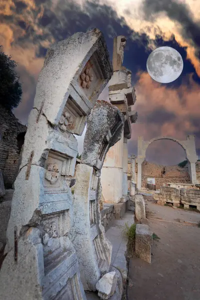 Αρχαία Πόλη Του Εφέσου Ζμίρ Σελούκ Είναι Μια Από Τις — Φωτογραφία Αρχείου