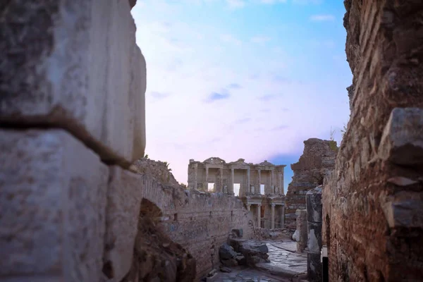Αρχαία Πόλη Του Εφέσου Ζμίρ Σελούκ Είναι Μια Από Τις — Φωτογραφία Αρχείου