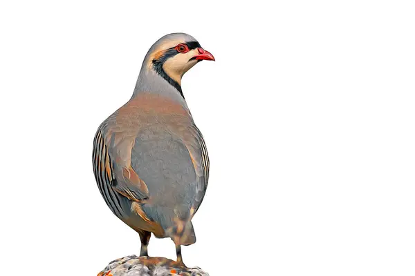 Zdjęcie Ptaka Efektem Malowania Olejnego Ładny Ptak Świetnymi Szczegółami Kolorami — Zdjęcie stockowe