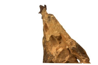 İzole jeolojik oluşumlar. Kapadokya, Türkiye 'nin en ünlü turistik bölgelerinden biridir. Kapadokya 'nın Kaya Sahaları UNESCO Dünya Mirası merkezleri. 