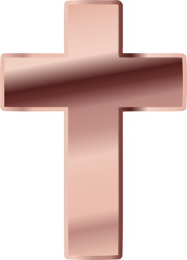 Rose Gold Haçı illüstrasyonu, Hristiyan haç sembolü