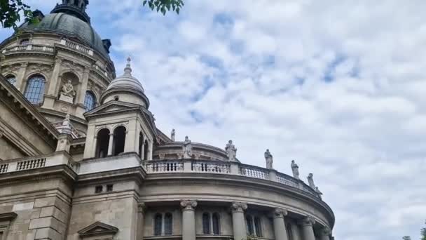 Aziz Istvan Bazilika Budapeşte Macaristan Aziz Stephen Bazilikası — Stok video