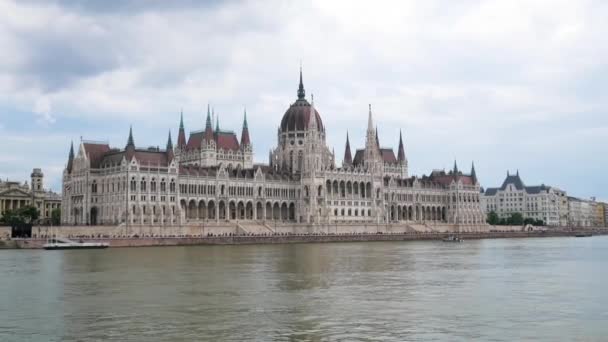 2023 Edifício Parlamento Húngaro Budapeste Hungria — Vídeo de Stock