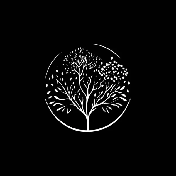 Μινιμαλιστικό Στρογγυλό Λογότυπο Πρότυπο Λευκό Εικονίδιο Της Σιλουέτας Τυφώνα Μαύρο — Διανυσματικό Αρχείο